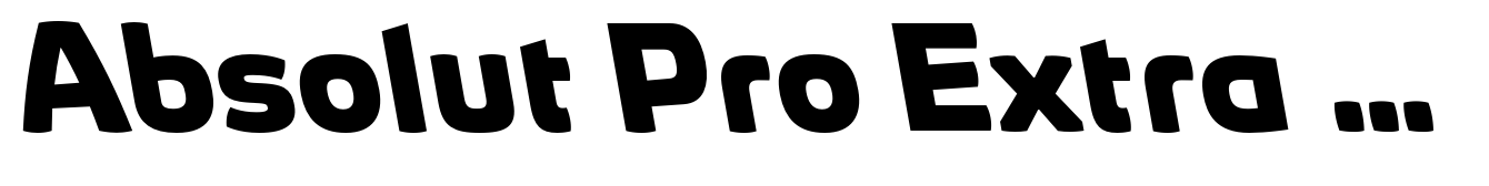Absolut Pro Extra Bold Expanded Backslanted Italic